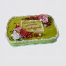 Праздничный торт любимой невестке с цветами и ягодами №112634