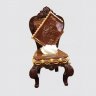 Нежный торт с ракушками и стульями №112770