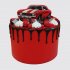 Красный торт с шоколадной глазурью Шевроле №112895