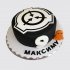 Черный торт в стиле SCP мальчику на 9 лет №112915