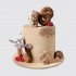 Детский торт на День Рождения мальчику с мороженным и пончиками №112928