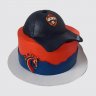 Прикольный торт в виде кепки с ушками для девочки №112980