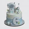 Торт космос на День Рождения с шарами из мастики №112998