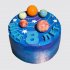 Торт девочке на 8 лет космос с шарами из мастики №113005