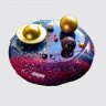 Торт девочке на 8 лет космос с шарами из мастики №113005