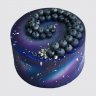 Праздничный торт Ты наша вселенная с шарами из мастики №113021
