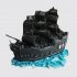 Черный торт в виде пиратского корабля №113028
