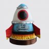 Классический торт ракета с космонавтом №113051