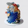 Детский торт ракета в космосе №113054