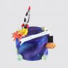 Детский торт на 3 года с ракетой и космонавтом №113059