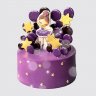 Торт с шарами и звездами из мастики №113070