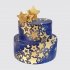 Двухъярусный торт с золотыми звездами №113086