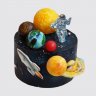 Торт солнечная система с планетами из мастики №113093
