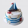 Торт с корабликом на День Рождения мужчине №113114