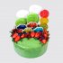 Торт с ягодами и сладостями Машинки №113186