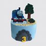 Торт Паровозик Томас с леденцами и облаками на 3 года №113214