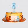Подарочный торт с роботами №113262