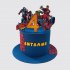 Классический торт Супергерои на 4 года мальчику №113322