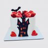 Детский торт с ягодами и макарунами девочке с прикольной надписью №113327