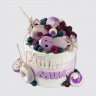 Торт на День Рождения 11 лет детский с ягодами и мороженным №113337