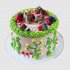 Детский торт мишки в ягодах с цифрой 12 №113339
