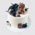 Белый детский торт с мишками и ягодами №113346