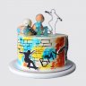 Торт с клубникой на День Рождения подростку на 12 лет Bmx №113360