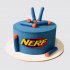 Классический торт Нёрф с патронами из мастики №113383