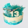 Торт на День Рождения 15 лет юноше с надписями №113480