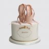Классический торт балерине с розовыми пуантами №113548