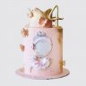 Классический торт на 6 лет балерина в шарах из мастики №113565