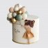 Торт девочка с шарами с цифрой 1 №113611