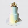 Двухъярусный торт в морском стиле с Русалочкой на 6 лет девочке №113641