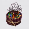 Шоколадный торт с лентой Кит Кат и Ммдемс №113715
