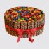 Классический торт Кит Кат и Ммдемс с красной лентой №113717