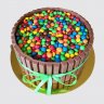 Торт с шоколадным Кит Кат и разноцветным Ммдемс №113719