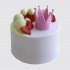 Белый торт с короной и ягодами для девочки №113741