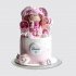 Детский торт на 1 годик девочке с куклой №113750