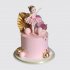 Торт кукла балерина с шарами из мастики №113754