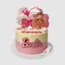 Белый торт на День Рождения девочки 7 лет Барби №113787