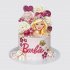 Торт принцесса Барби с безе и леденцами №113792