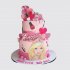 Двухъярусный торт девочке на годовщину 10 лет Барби №113795