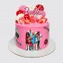 Торт Барби на 5 лет с ягодами и сладостями №113797