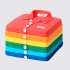 Торт в виде разноцветных футболок для модницы №113850