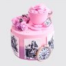 Праздничный торт с косметикой из пряника для модницы №113860
