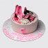Белый торт моднице на День Рождения 9 лет с туфлями №113862