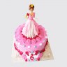 Торт для принцессы с ягодами в короне №113883