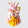 Торт в форме принцессы в праздничном платье №113885