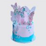Нежный торт с бабочками для девочки №113891