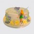 Белый торт с феей с цветами из мастики №113918